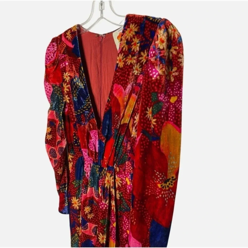 Farm Rio Wildlife Snake Garden Jumpsuit Velvet‎ Floral